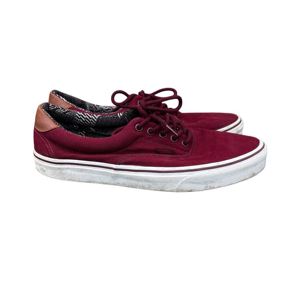 VANS men’s ERA 59 maroon red brown leather lace up Streetwear nautical sz 11 - Picture 10 of 10